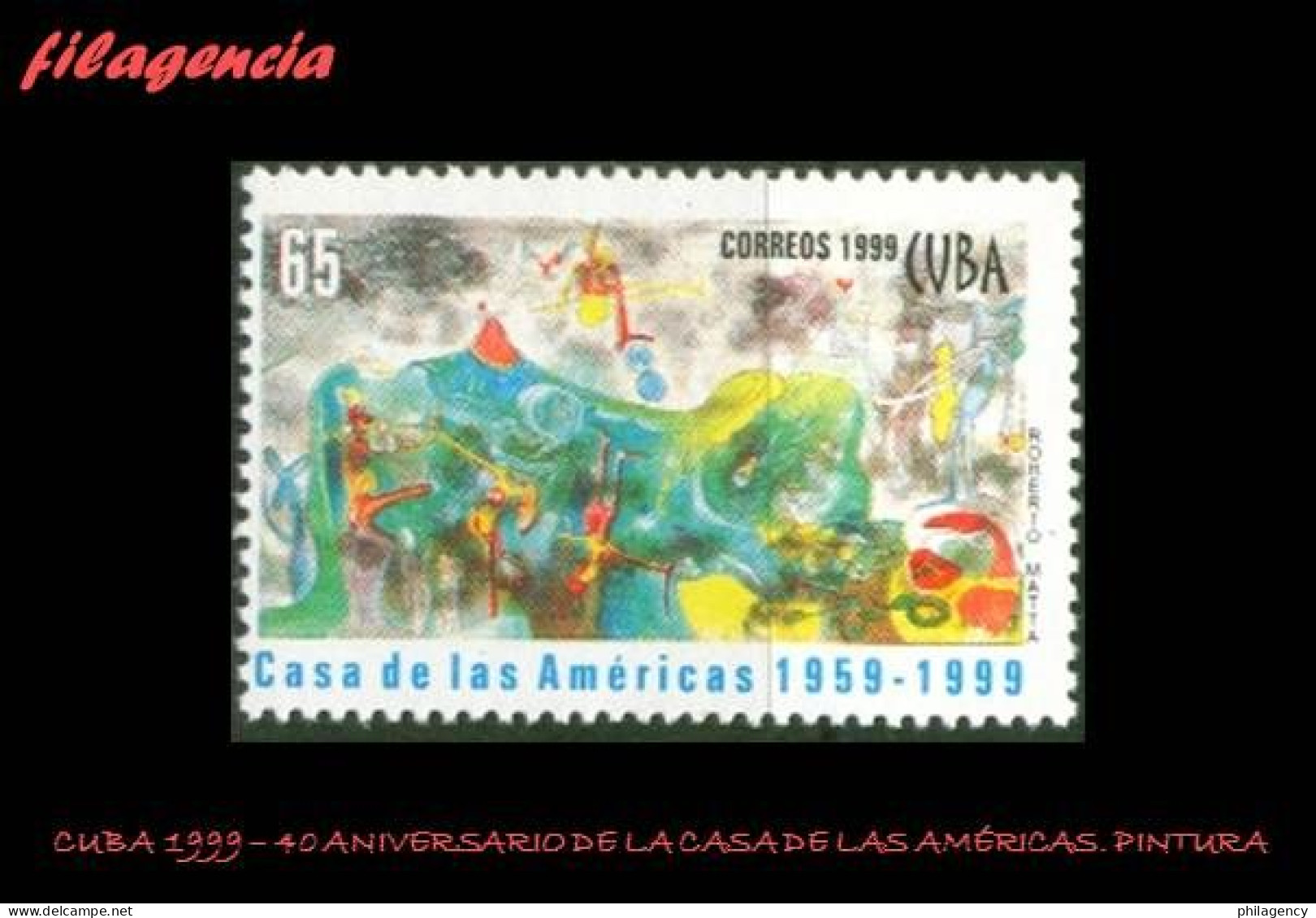CUBA MINT. 1999-12 40 ANIVERSARIO DE LA CASA DE LAS AMÉRICAS - Unused Stamps