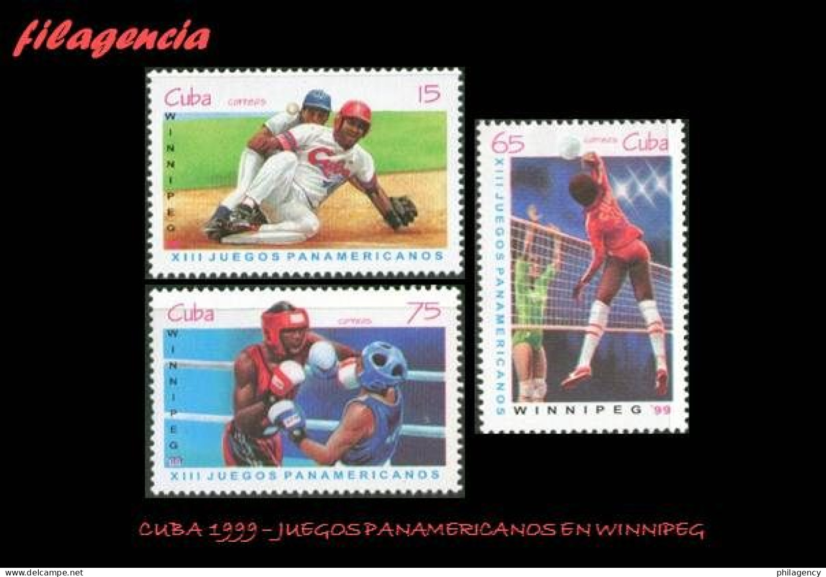 CUBA MINT. 1999-17 JUEGOS PANAMERICANOS EN WINNIPEG - Unused Stamps