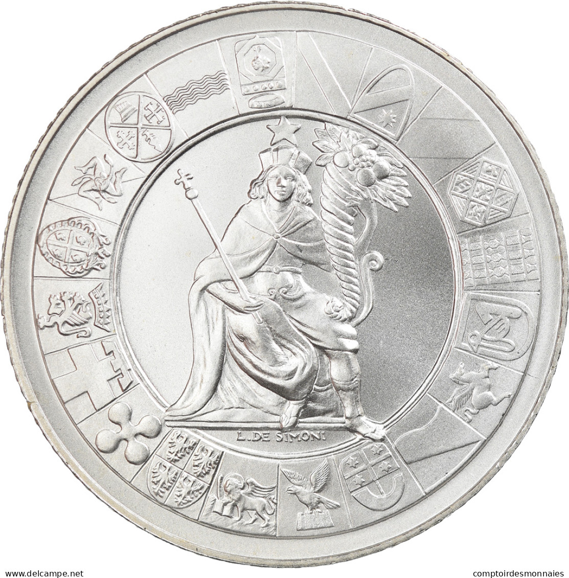 Italie, 5 Euro, 60ème Anniversaire De La République Italienne, 2006, Rome - Italia