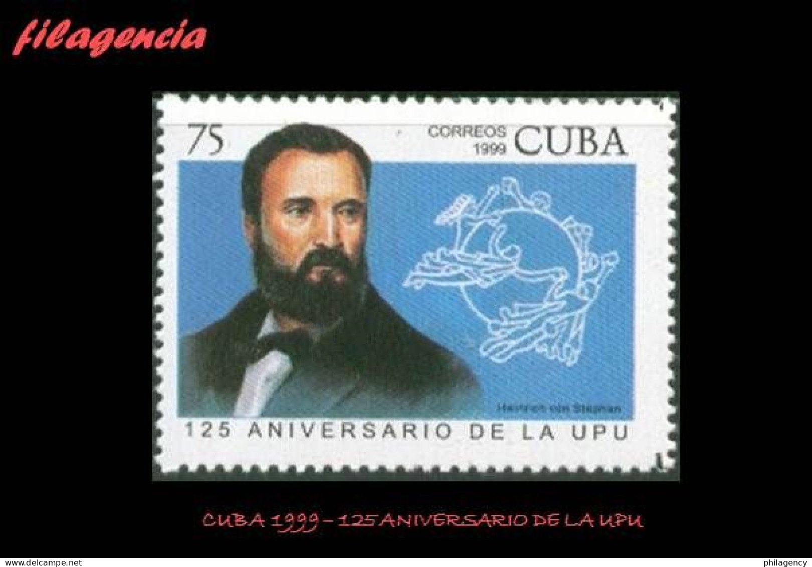 CUBA MINT. 1999-20 125 AÑOS DE LA UNION POSTAL UNIVERSAL - Unused Stamps