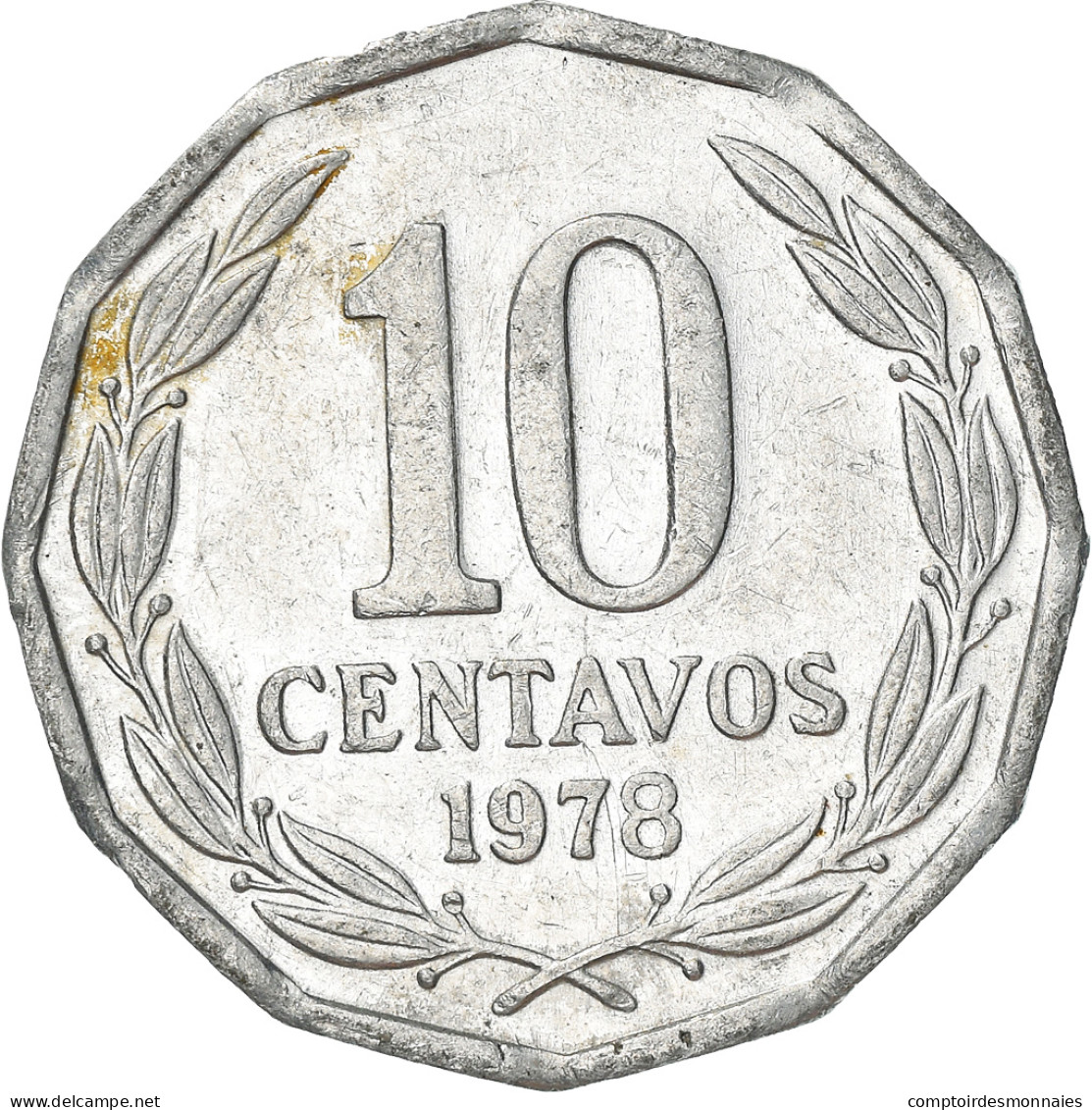 Monnaie, Chile, 10 Centavos, 1978, Santiago, TTB, Aluminium, KM:205a - Chili