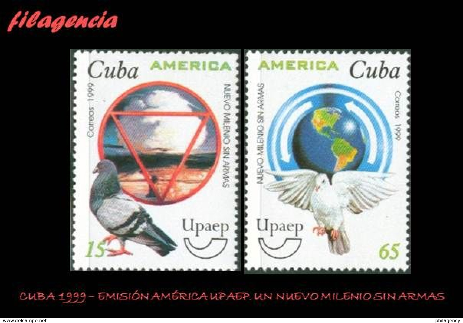 CUBA MINT. 1999-24 EMISIÓN AMÉRICA UPAEP. UN NUEVO MILENIO SIN ARMAS - Ungebraucht