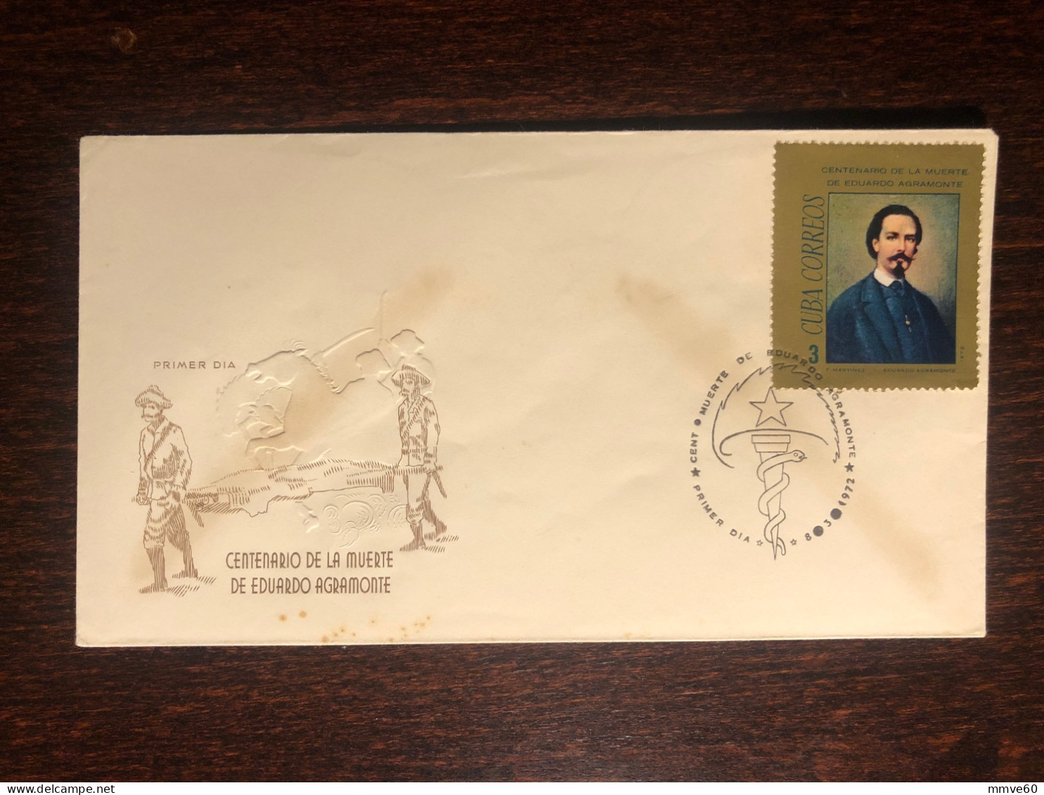 CUBA FDC COVER 1972 YEAR DOCTOR  AGRAMONTE HEALTH MEDICINE STAMP - Lettres & Documents