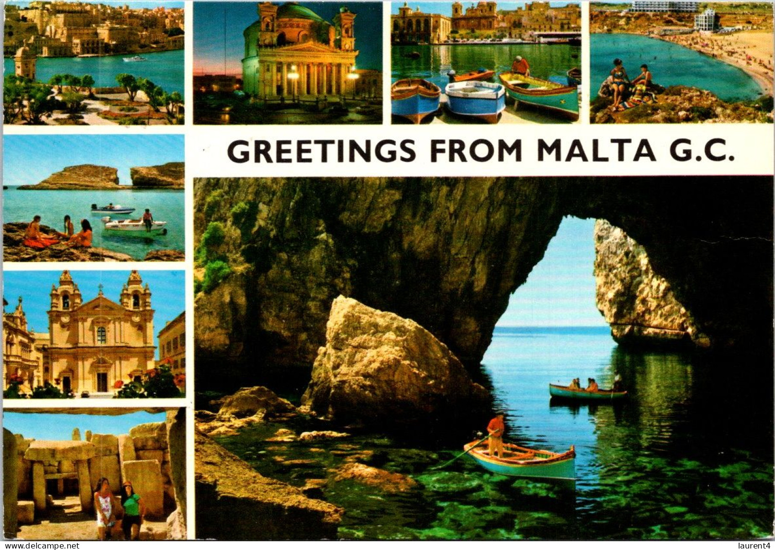 13-2-2024 (4 X 10) Malta Island (8 Views) Posted 1982 To France - Malta