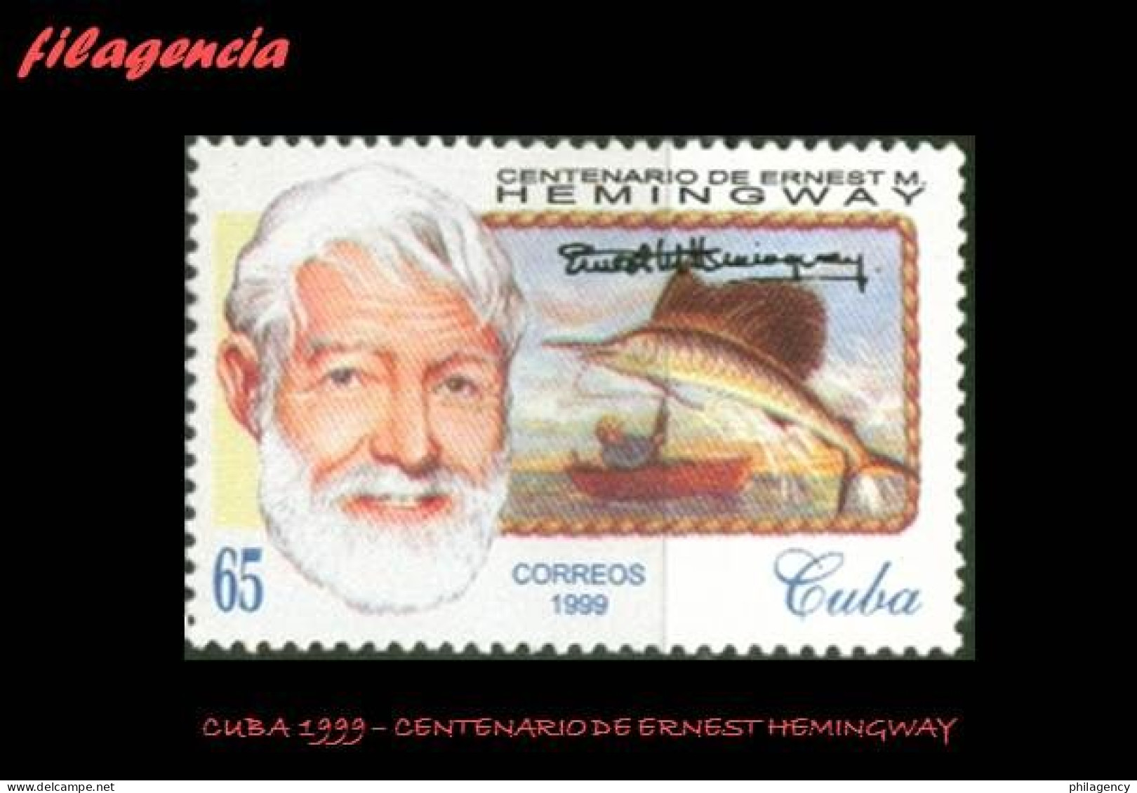 CUBA MINT. 1999-29 CENTENARIO DE ERNEST HEMINGWAY - Unused Stamps