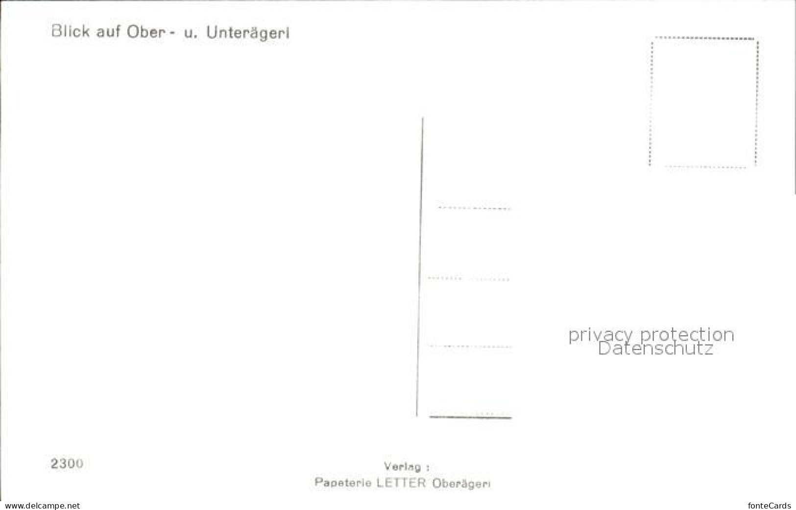 12320679 Aegeri Aegeri Unteraegeri Unter-Aegeri ZG Ober- Und Unteraegeri  - Autres & Non Classés