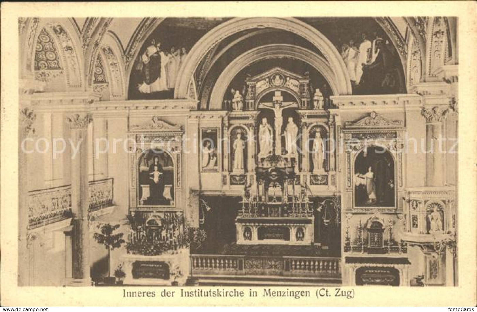 12320639 Menzingen Zug Inneres Der Institutskirche  Menzingen - Autres & Non Classés