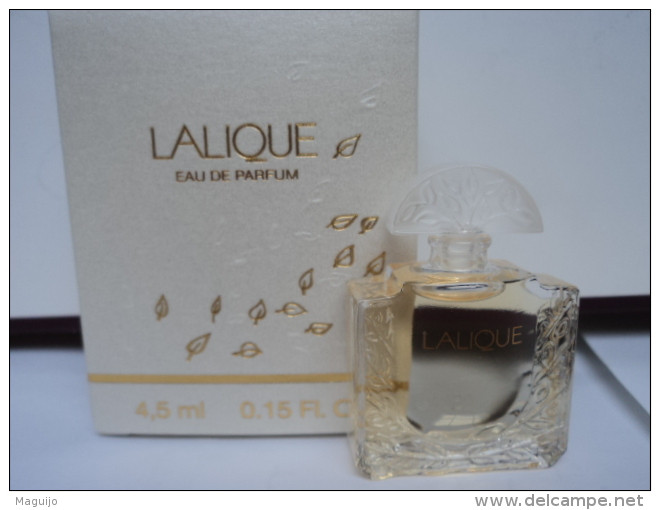 LALIQUE " LALIQUE " MINI EDP 4,5 ML   LIRE & VOIR !! - Miniaturas Mujer (en Caja)