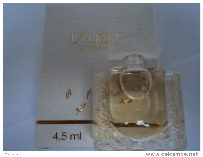 LALIQUE " LALIQUE " MINI EDP 4,5 ML   LIRE & VOIR !! - Miniatures Femmes (avec Boite)