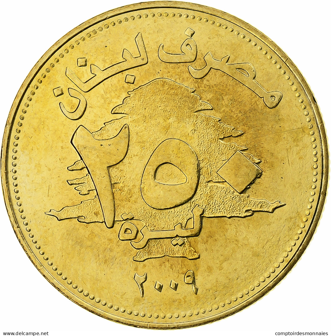 Liban , 250 Livres, 2009, Bronze-Aluminium, SPL, KM:36 - Liban