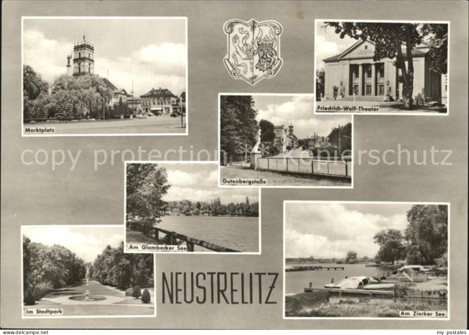 72427357 Neustrelitz Marktplatz Friedrich-Wolf-Theater Gutenbergstrasse Zierker- - Neustrelitz