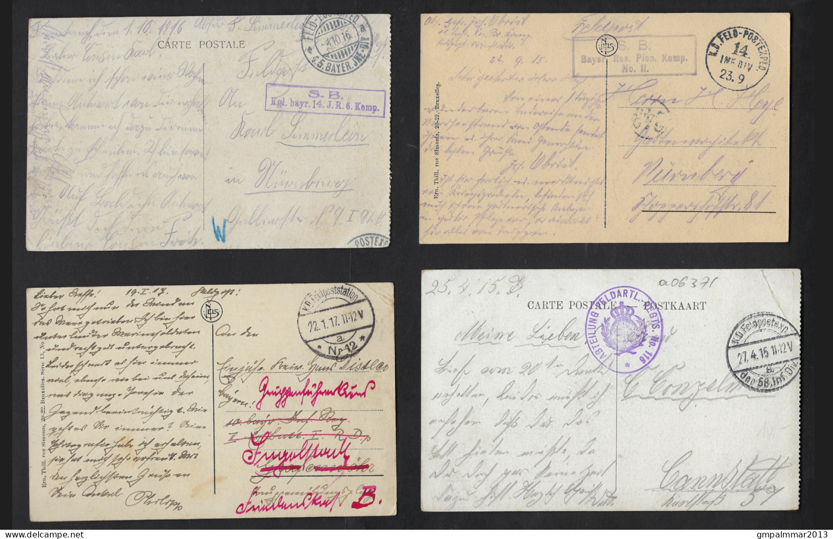 Duitse Oorlogspost / Feldpost 14 Postkaarten OSTENDE / OOSTENDE UNCHECKED  ; Details & Staat Zie 8 Scans  !  LOT 269 - Army: German