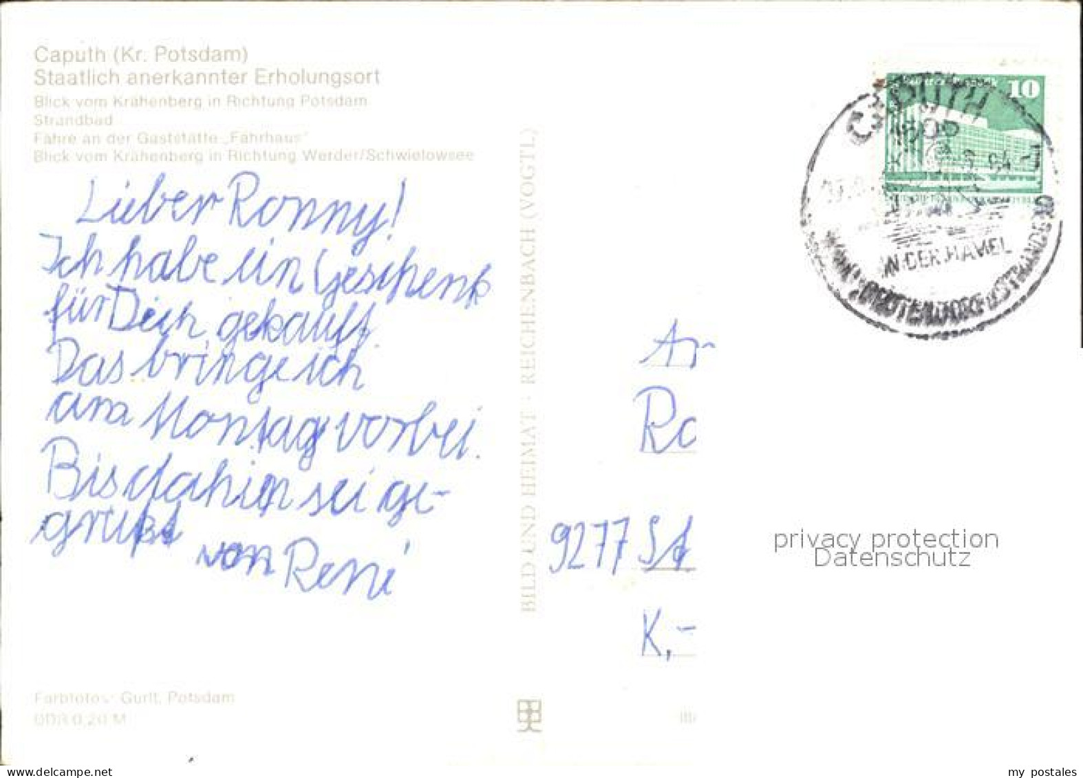 72423477 Caputh Blick Vom Kraehenberg Nach Potsdam Schwielowsee Schwielowsee - Ferch