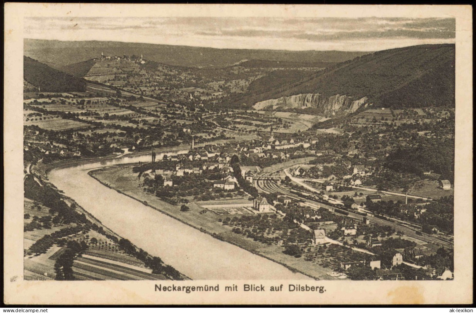 Ansichtskarte Neckargemünd Mit Blick Auf Dilsberg. 1935 - Neckargemuend