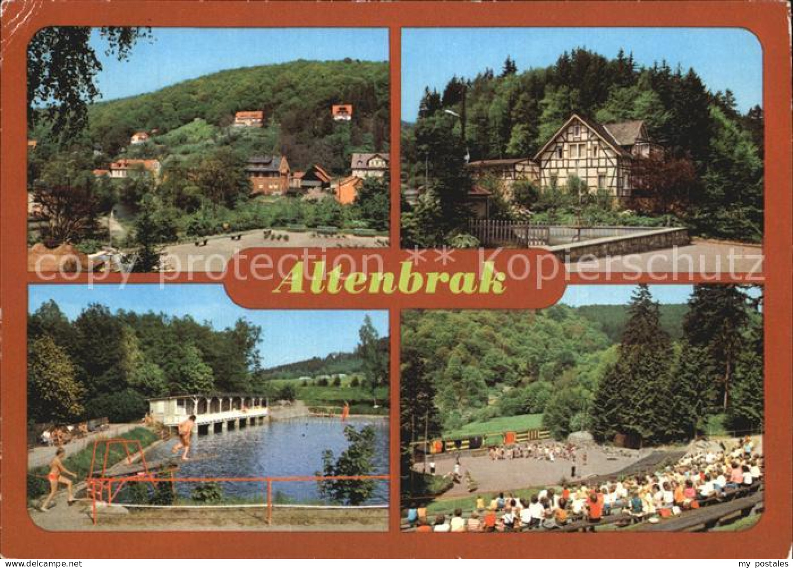 72421981 Altenbrak Harz Teilansicht Rolandseck Bergschwimmbad Waldbuehne Altenbr - Altenbrak