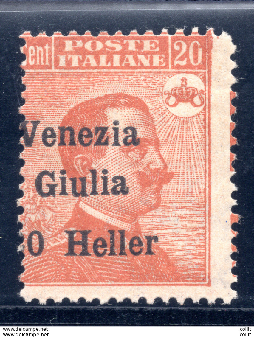 Venezia Giulia - Michetti 20 Heller "0 Heller" In Soprastampa - Emissioni Locali/autonome