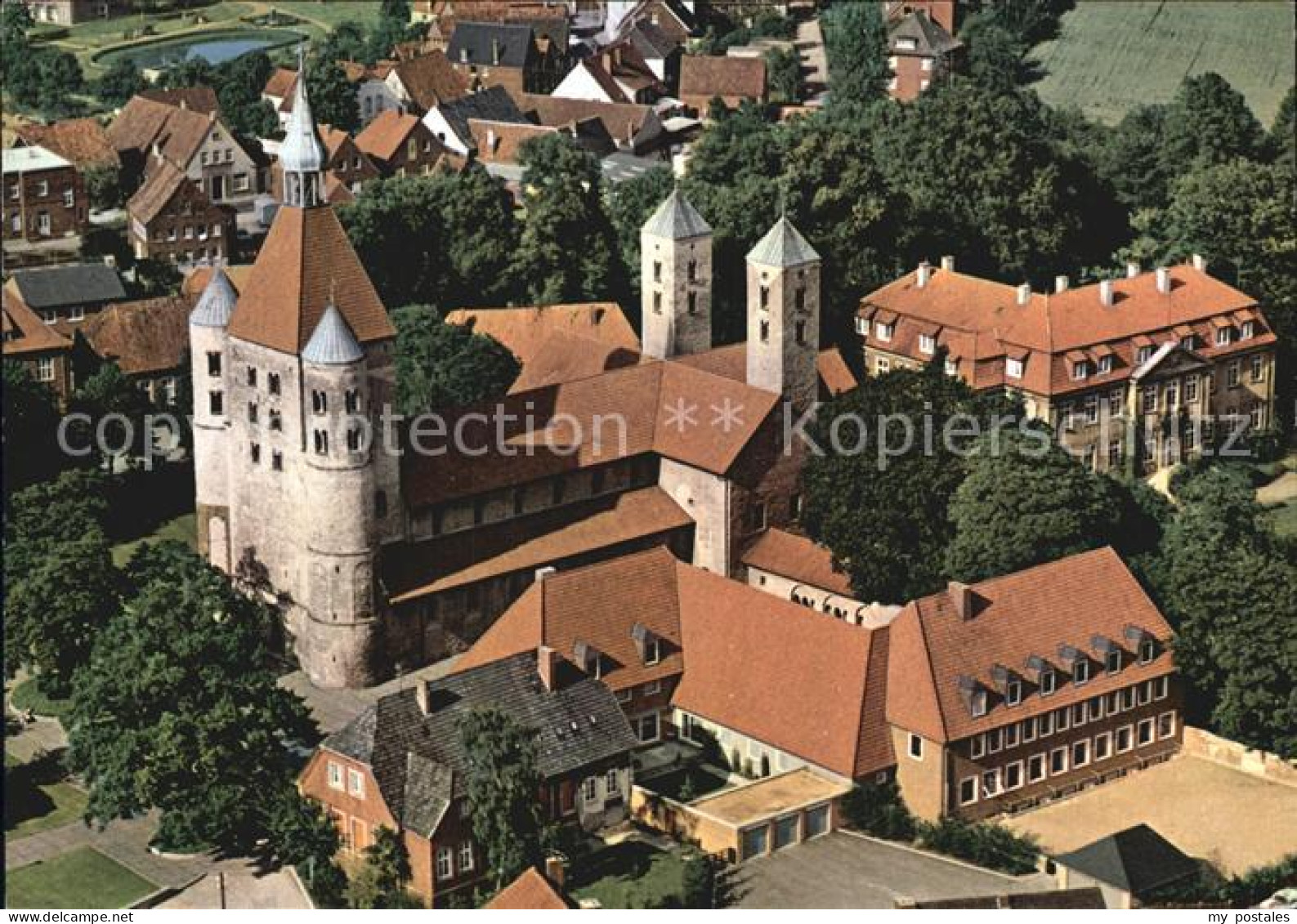 72421266 Freckenhorst Schloss Und St Bonifatius Kirche Fliegeraufnahme Warendorf - Warendorf