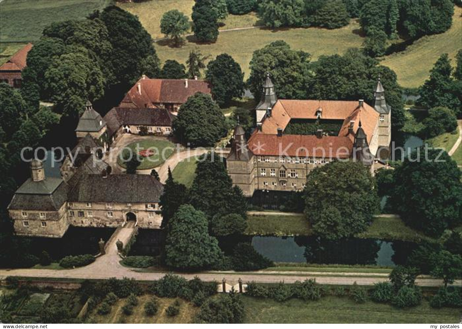 72421144 Herbern Fliegeraufnahme Schloss Westerwinkel Ascheberg - Ascheberg