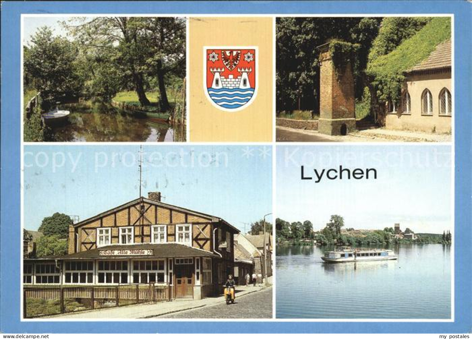 72418990 Lychen Muehlbach Fuerstenberger Tor Cafe Alte Muehle MS Moewe Stadtsee  - Lychen