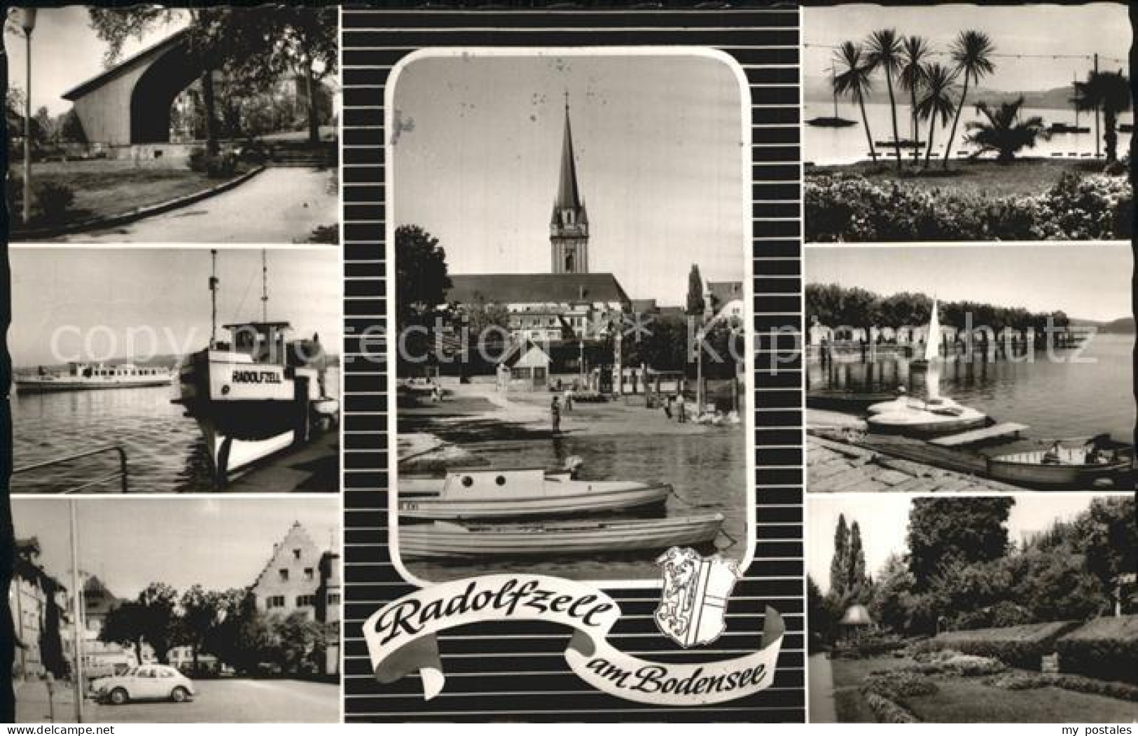 72418563 Radolfzell Bodensee Hafen Pesonenschiff Radolfzell Park Teilansicht Rad - Radolfzell