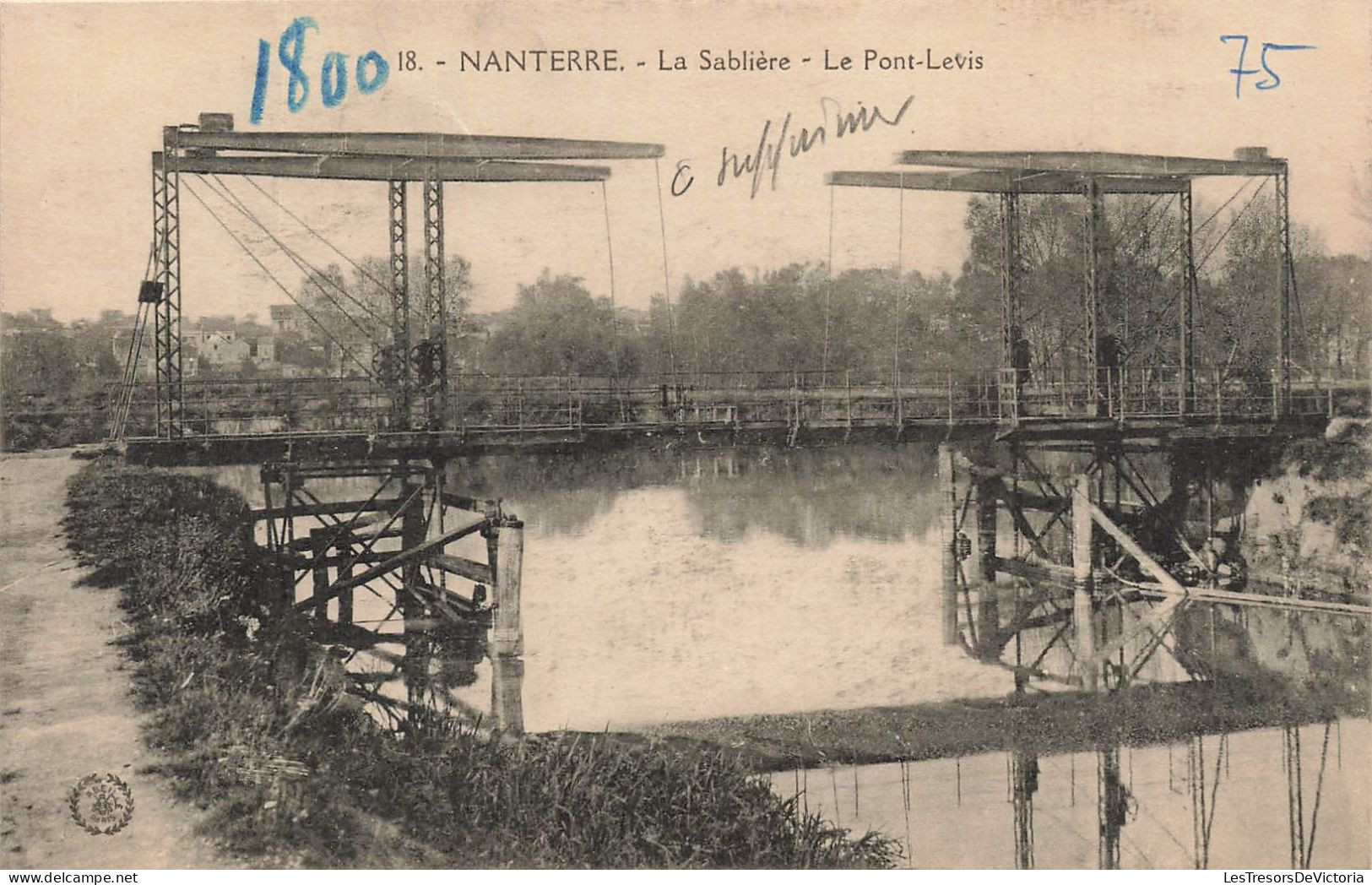 FRANCE - Nanterre - Vue Sur La Sablière Et Le Pont Levis - Carte Postale Ancienne - Nanterre