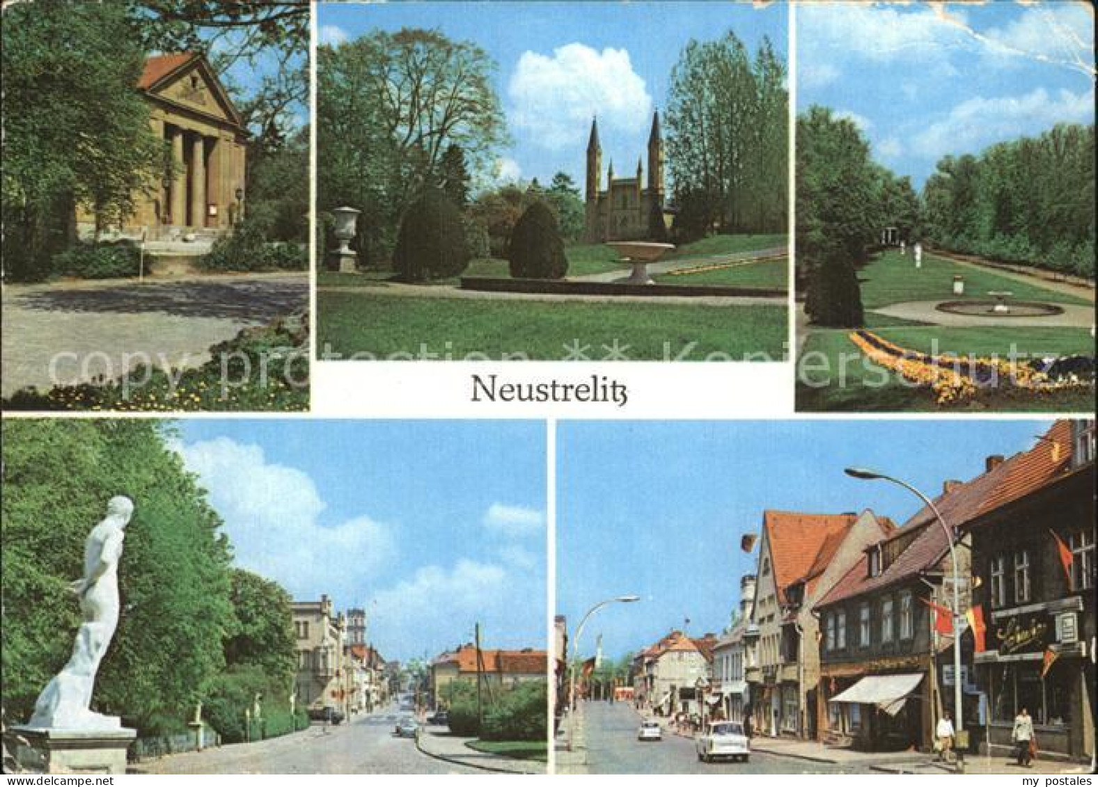 72418431 Neustrelitz Friedr Wolf Theater Schlosskirche Stadtpark Gutenbergstr St - Neustrelitz