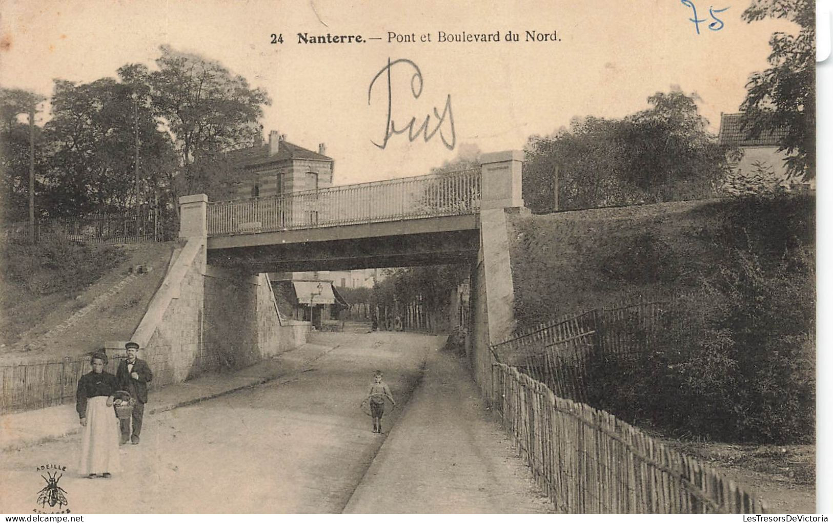 FRANCE - Nanterre - Vue Sur Le Pont Et Boulevard Du Nord - Carte Postale Ancienne - Nanterre