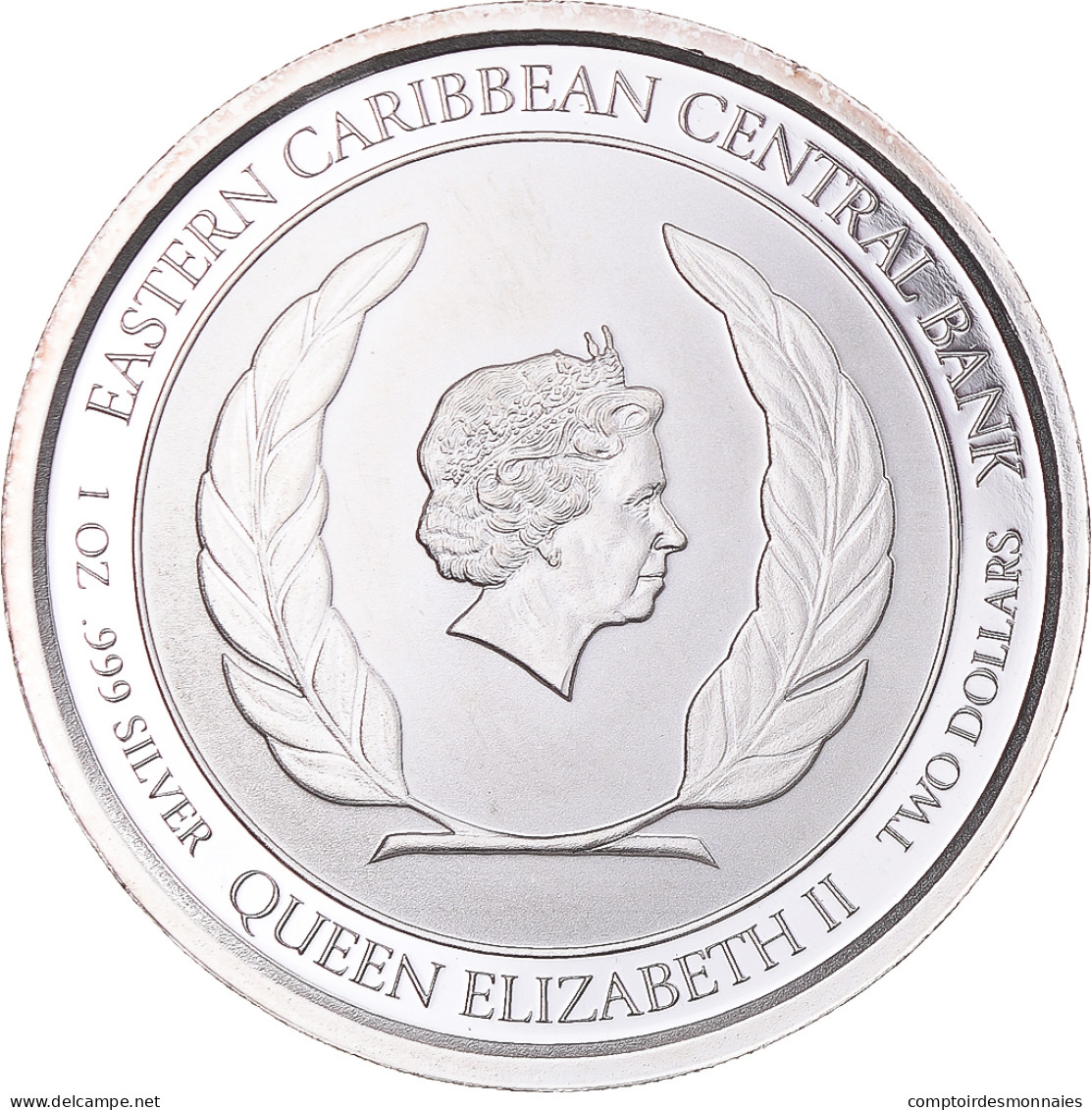 Monnaie, Etats Des Caraibes Orientales, Elizabeth II, 2 Dollars, 2018, Proof - Kolonies