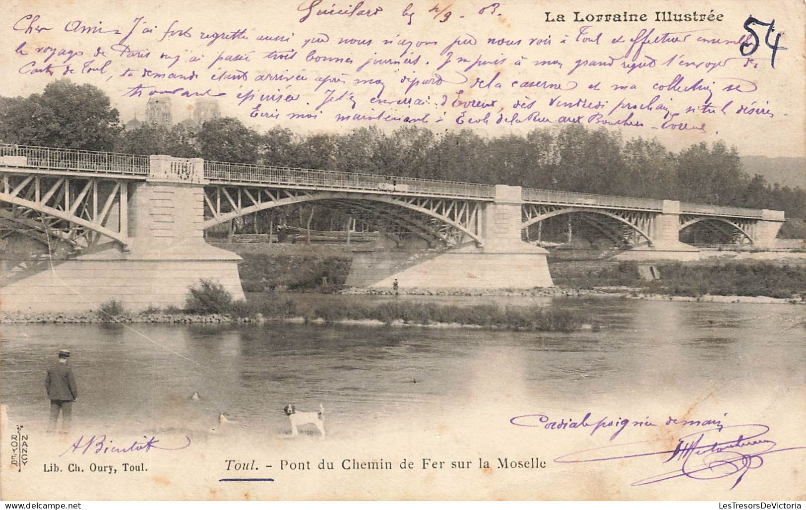 FRANCE - Toul - Vue Générale Du Pont Du Chemin De Fer Sur La Moselle - Carte Postale Ancienne - Toul