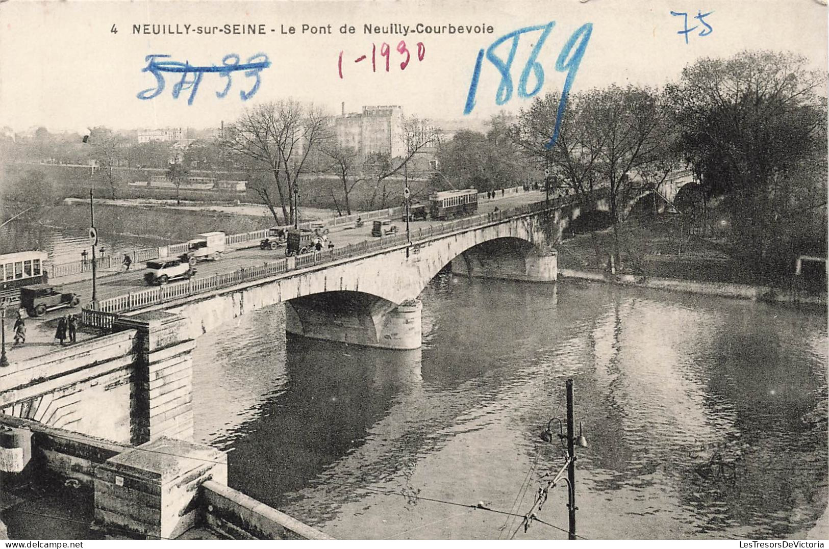 FRANCE - Neuilly Sur Seine - Vue Sur Le Pont De Neuilly Courbevoie - Carte Postale Ancienne - Neuilly Sur Seine