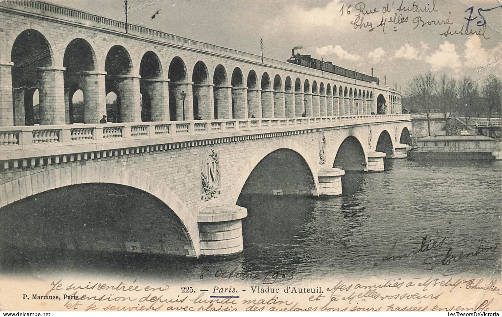 FRANCE - Paris - Vue Générale Du Viaduc D'Auteuil - Carte Postale Ancienne - Ponts