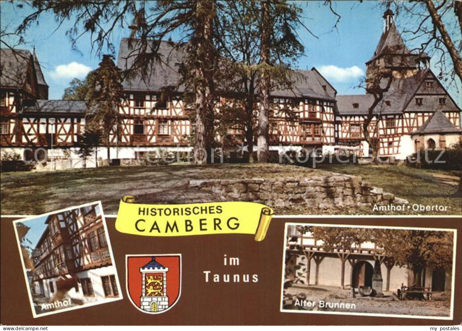 72416550 Camberg Bad Amthof Obertor Fachwerkhaeuser Alter Brunnen Camberg Bad - Bad Camberg