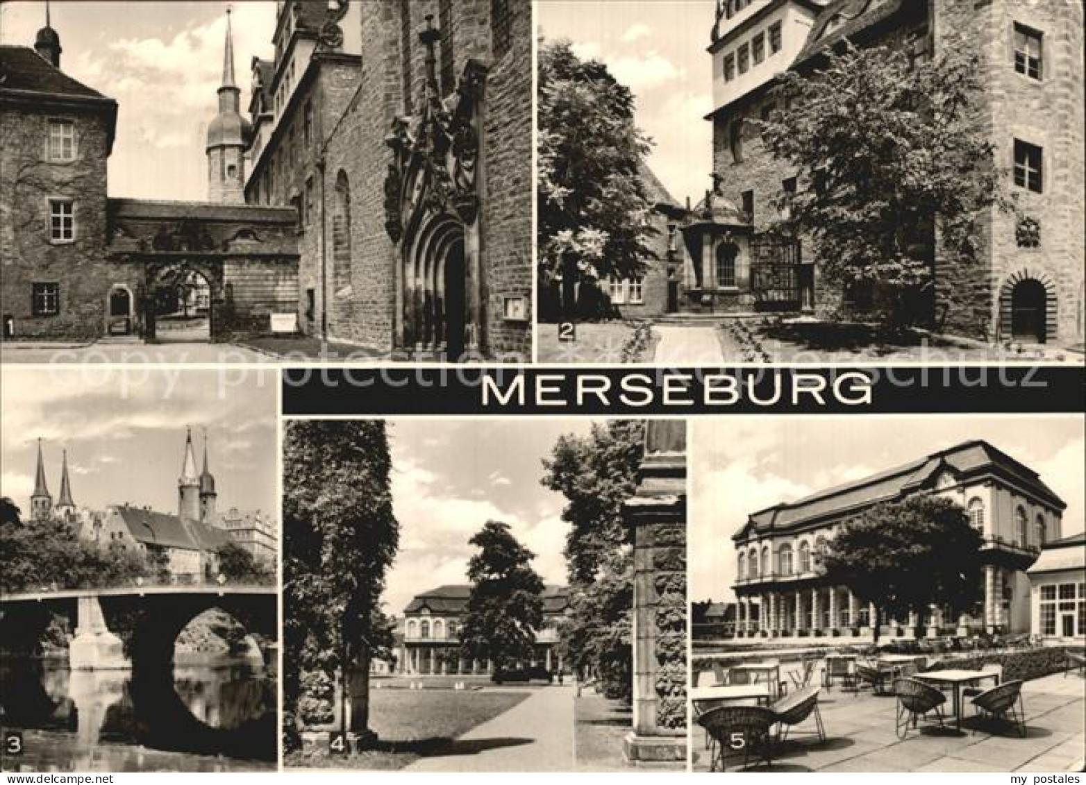 72416379 Merseburg Saale Domportal Schlossvorhof Rabenkaefig Neumarktbruecke Sch - Merseburg