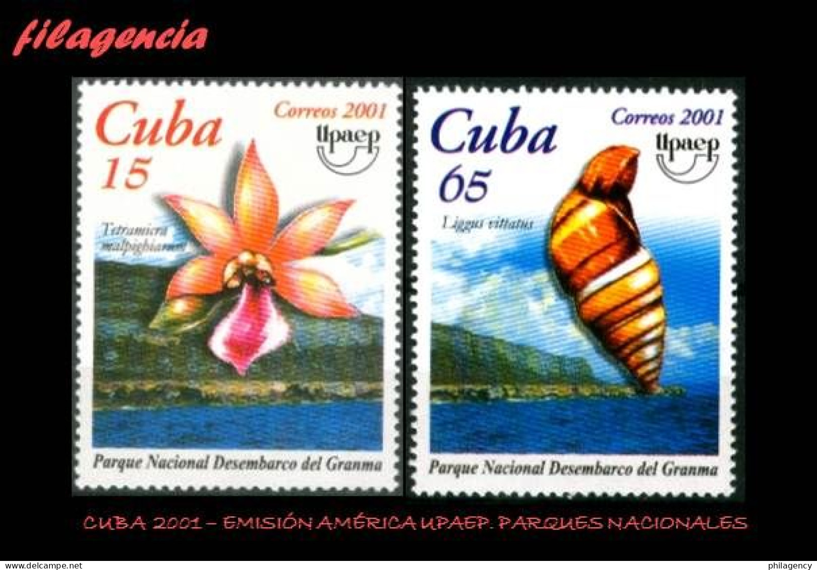 CUBA MINT. 2001-19 EMISIÓN AMÉRICA UPAEP. PARQUES NACIONALES. FLORA & FAUNA - Nuevos