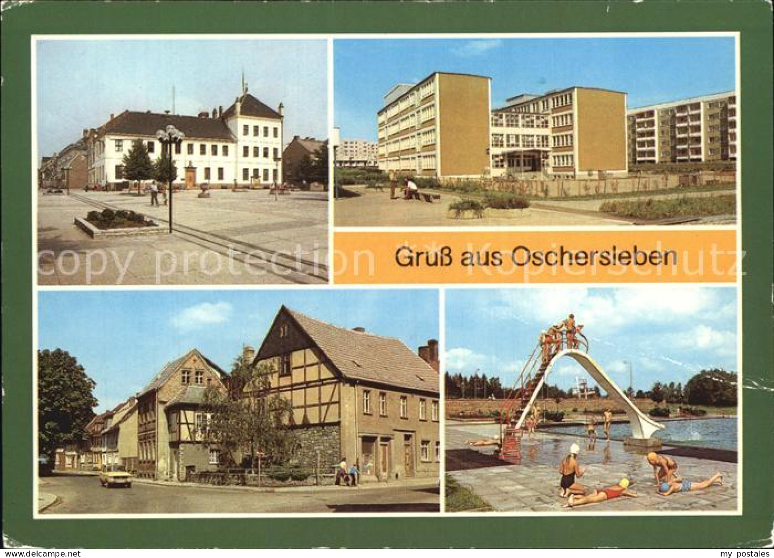 72416318 Oschersleben Bode Rathaus Wilhelm Pieck Oberschule Nickelkulk Freibad O - Oschersleben