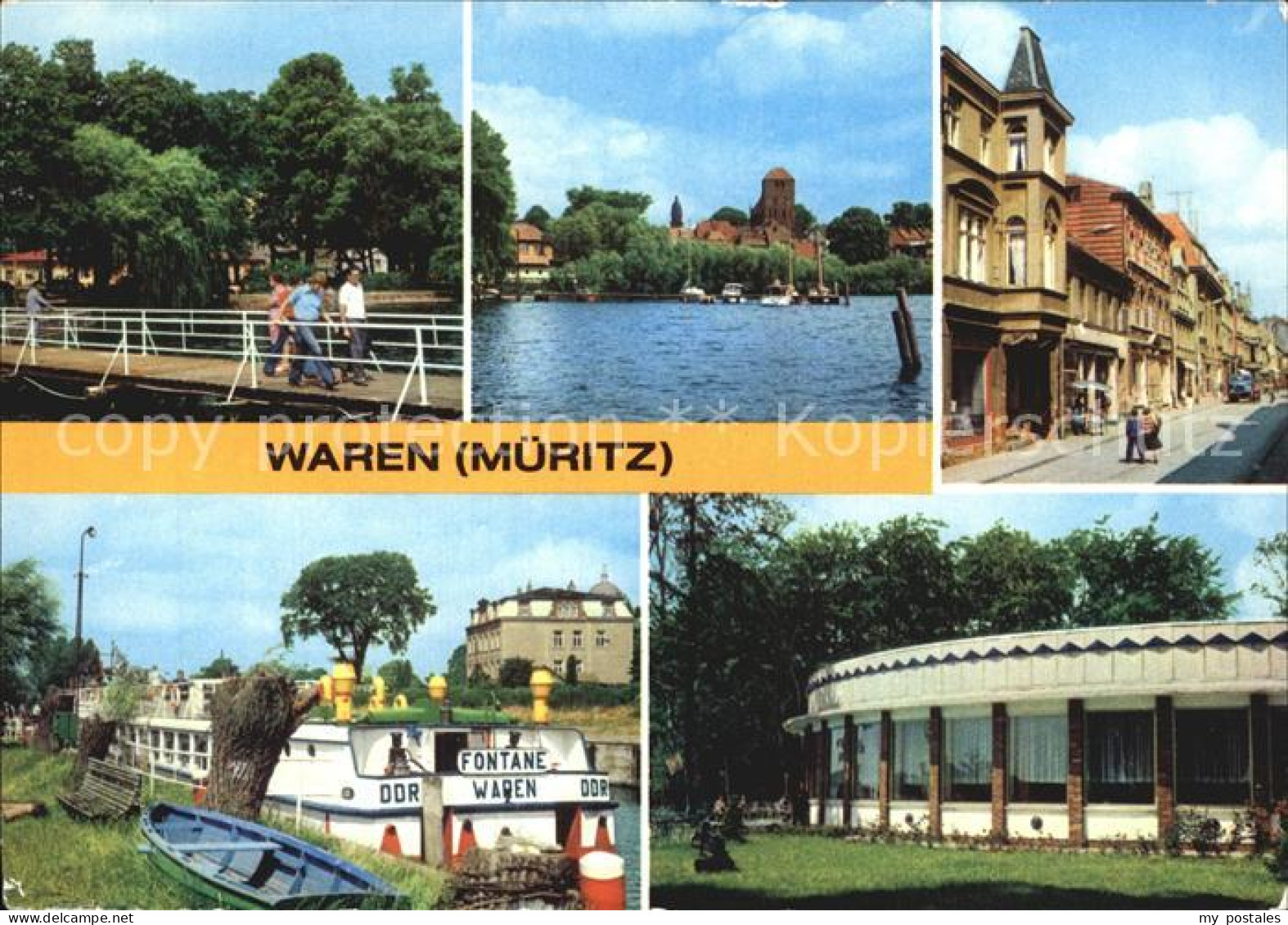 72416116 Waren Mueritz Kietzbruecke MS Fontane Lange Strasse Gaststaette Mueritz - Waren (Mueritz)