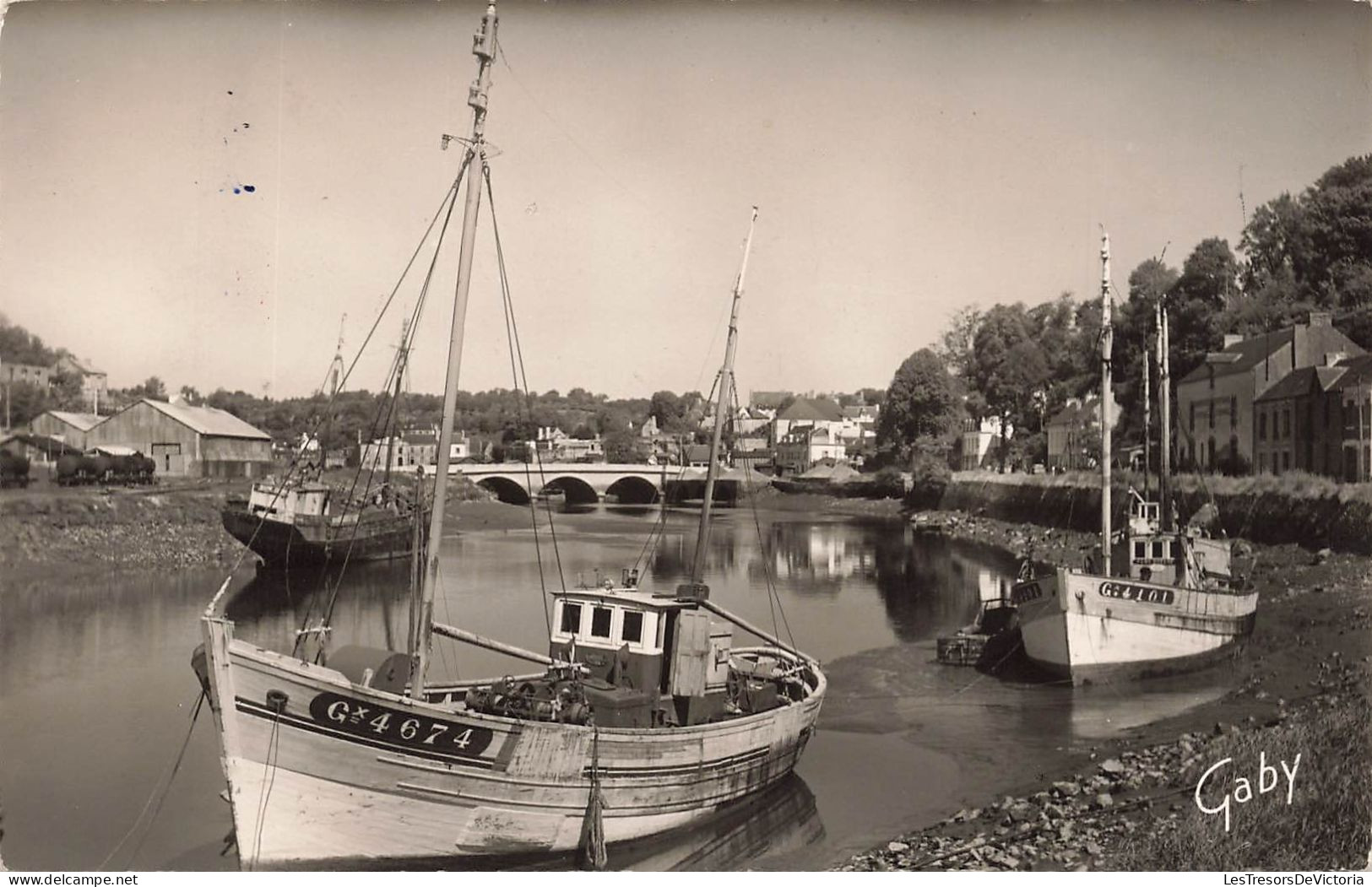 FRANCE - Hennebont (Morbihan) - Vue Générale - Le Port Et Le Nouveau Pont - Carte Postale Ancienne - Hennebont