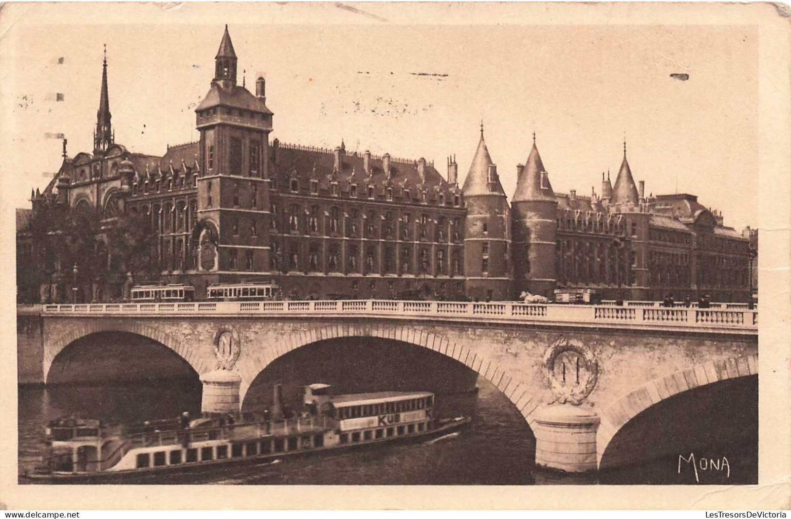 FRANCE - Paris - La Concièrgerie, La Tour De L'horloge  Et Le Pont Au Change - Mona -  Carte Postale Ancienne - Autres Monuments, édifices