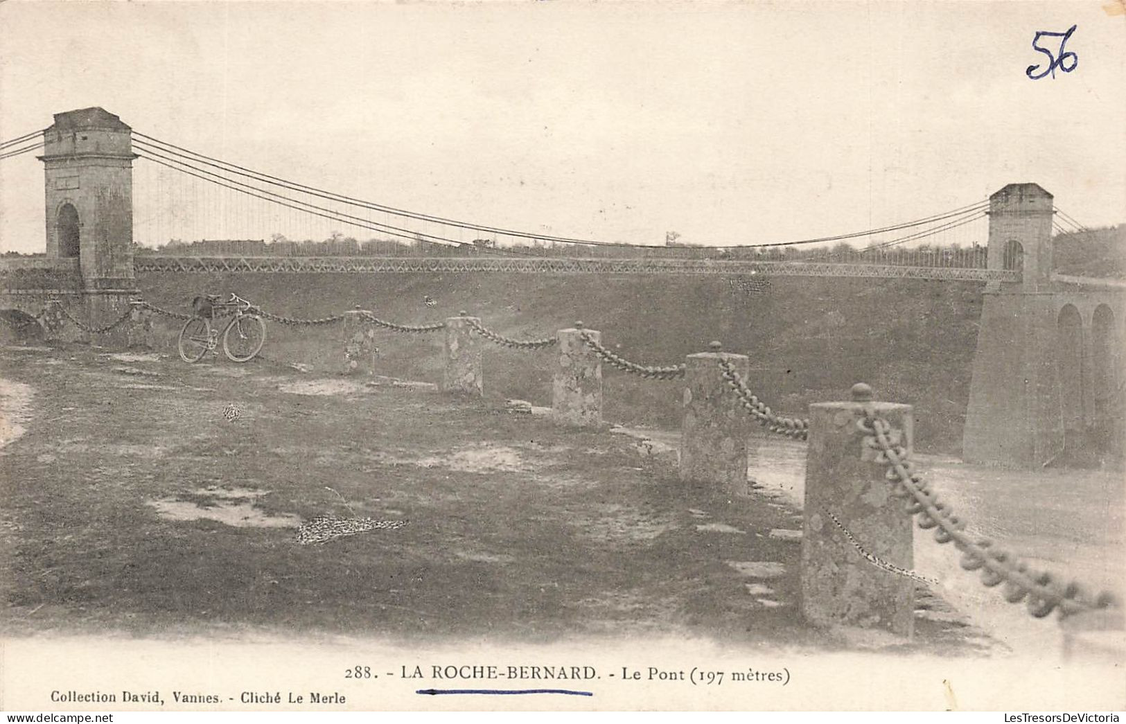 FRANCE - La Roche Bernard - Vue Générale - Le Pont (197 Mètres) - Carte Postale Ancienne - La Roche-Bernard