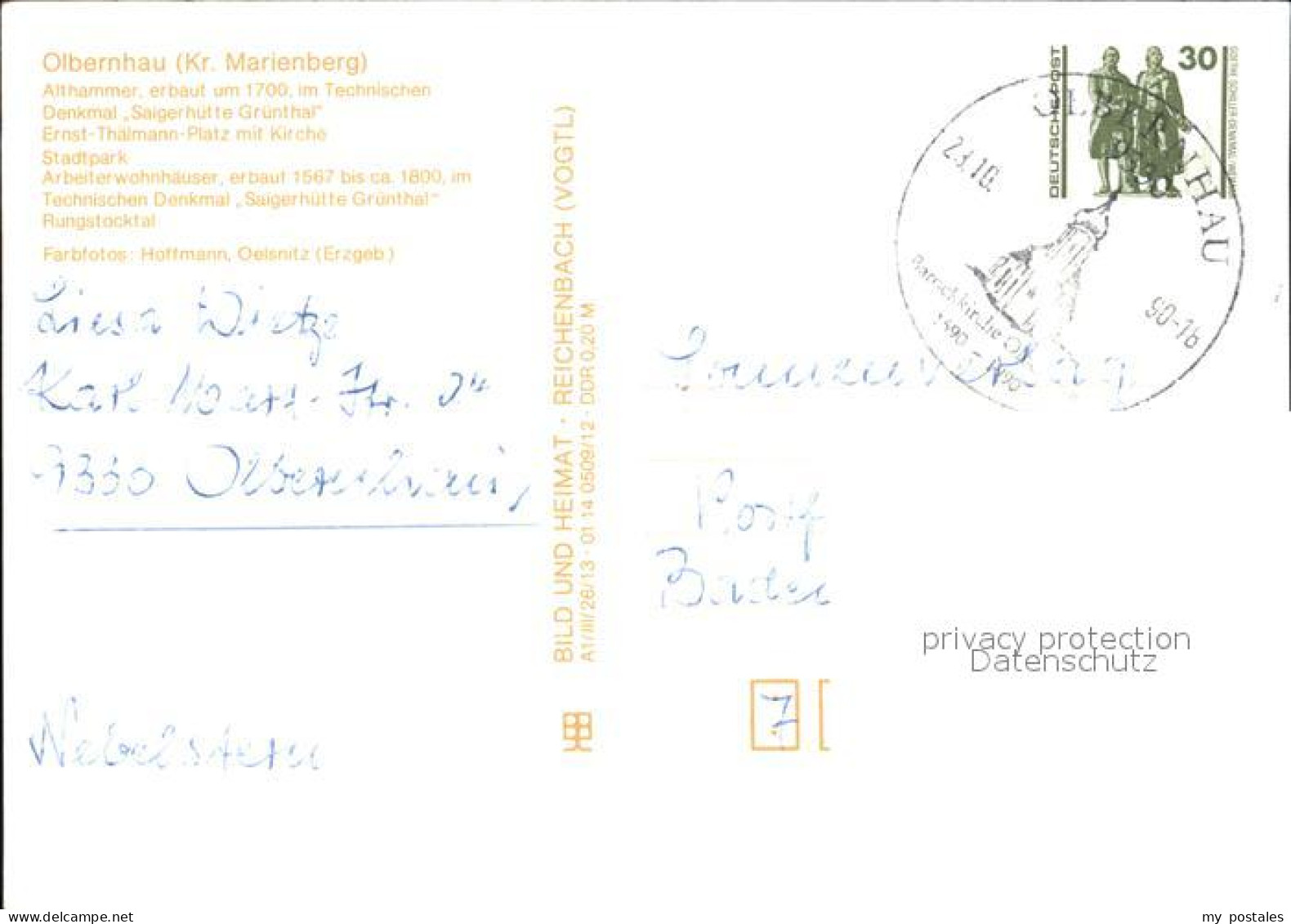 72414956 Olbernhau Erzgebirge Althammer Technisches Denkmal Saigerhuette Gruenth - Olbernhau