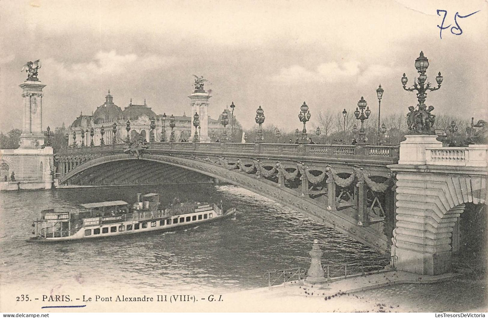 FRANCE - Paris - Vue Générale Du Pont Alexandre III - G.I - Carte Postale Ancienne - Autres Monuments, édifices