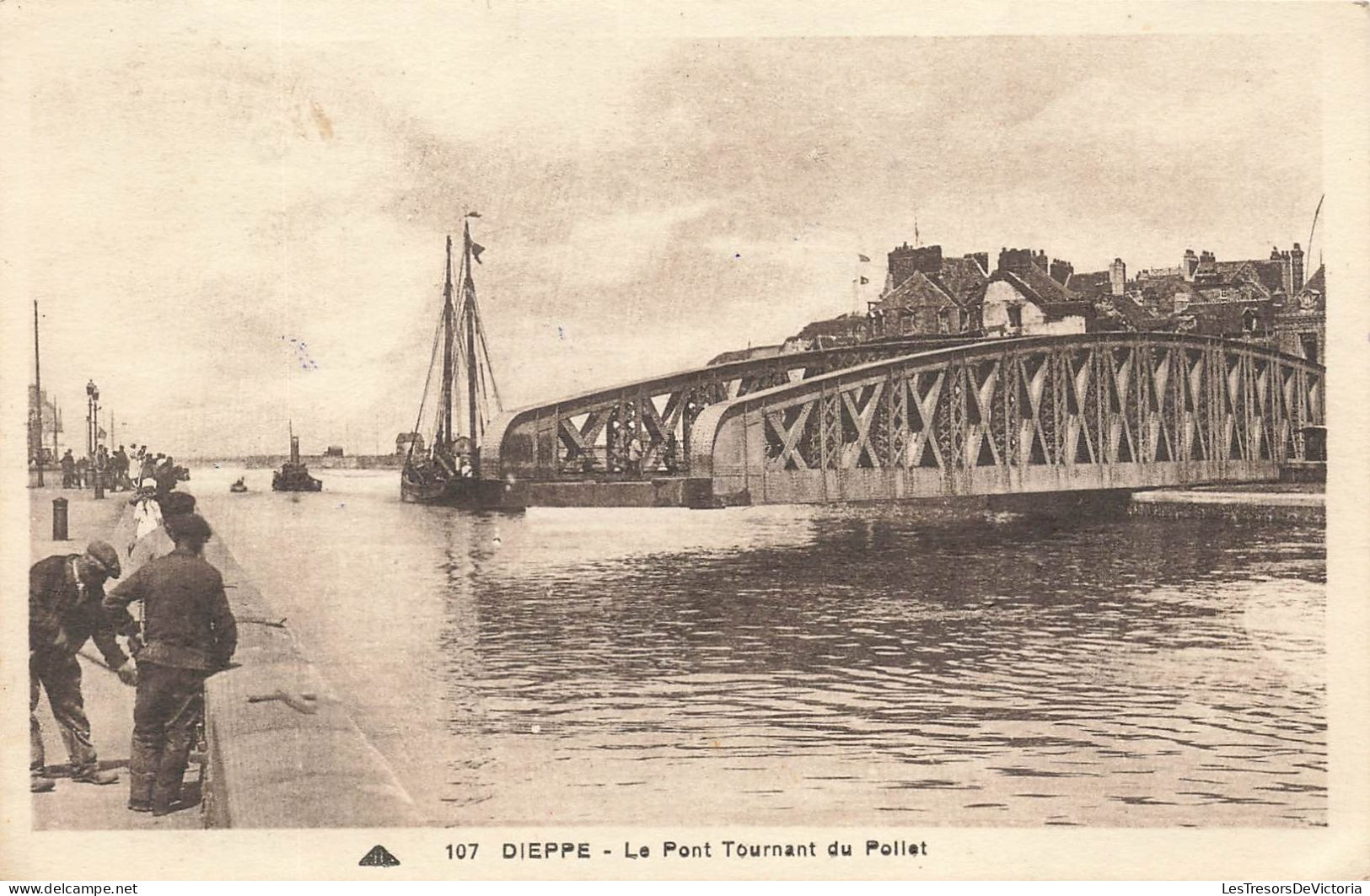 FRANCE - Dieppe - Vue Sur Le Pont Tournant Du Pollet - Carte Postale Ancienne - Dieppe