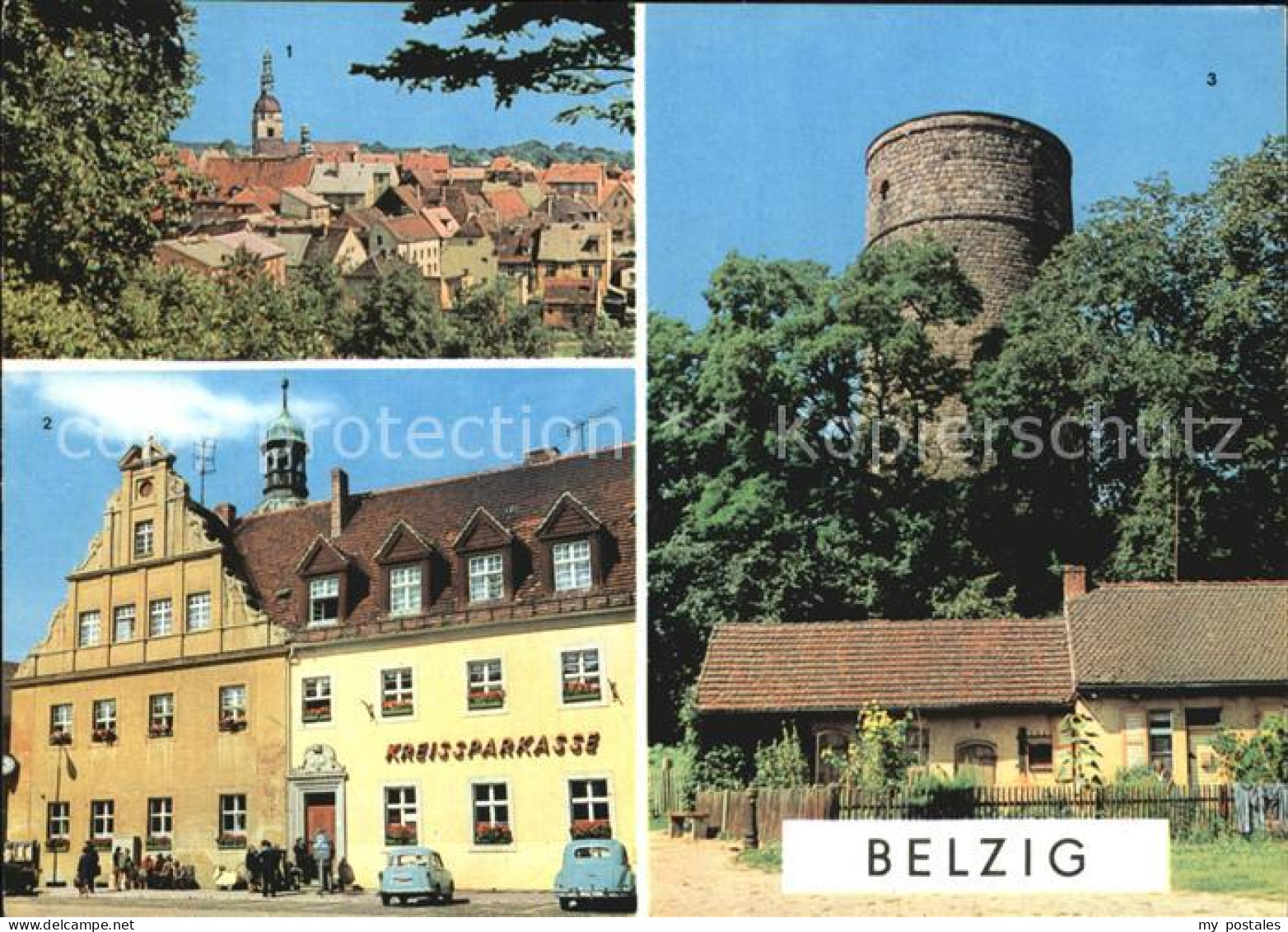 72413941 Belzig Bad Stadtblick Markt Wehrturm Im Burghof Belzig Bad - Belzig