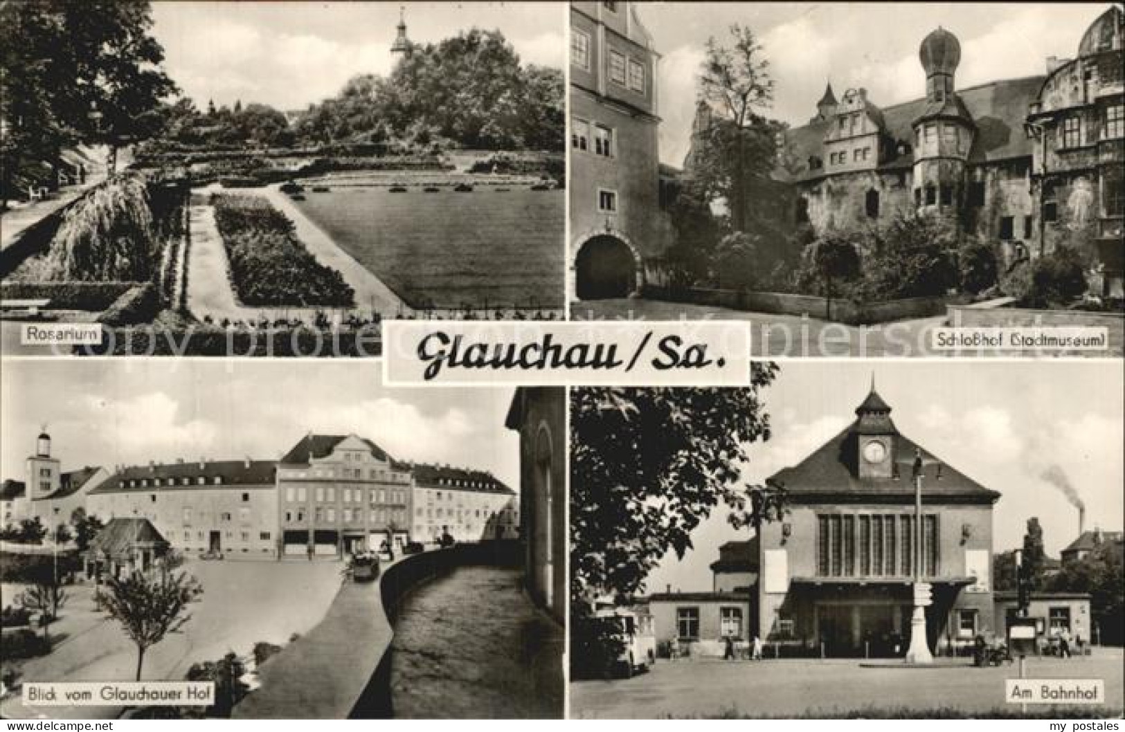 72412850 Glauchau Rosarium Schlosshotel Glauchauer Hof Bahnhof Glauchau - Glauchau