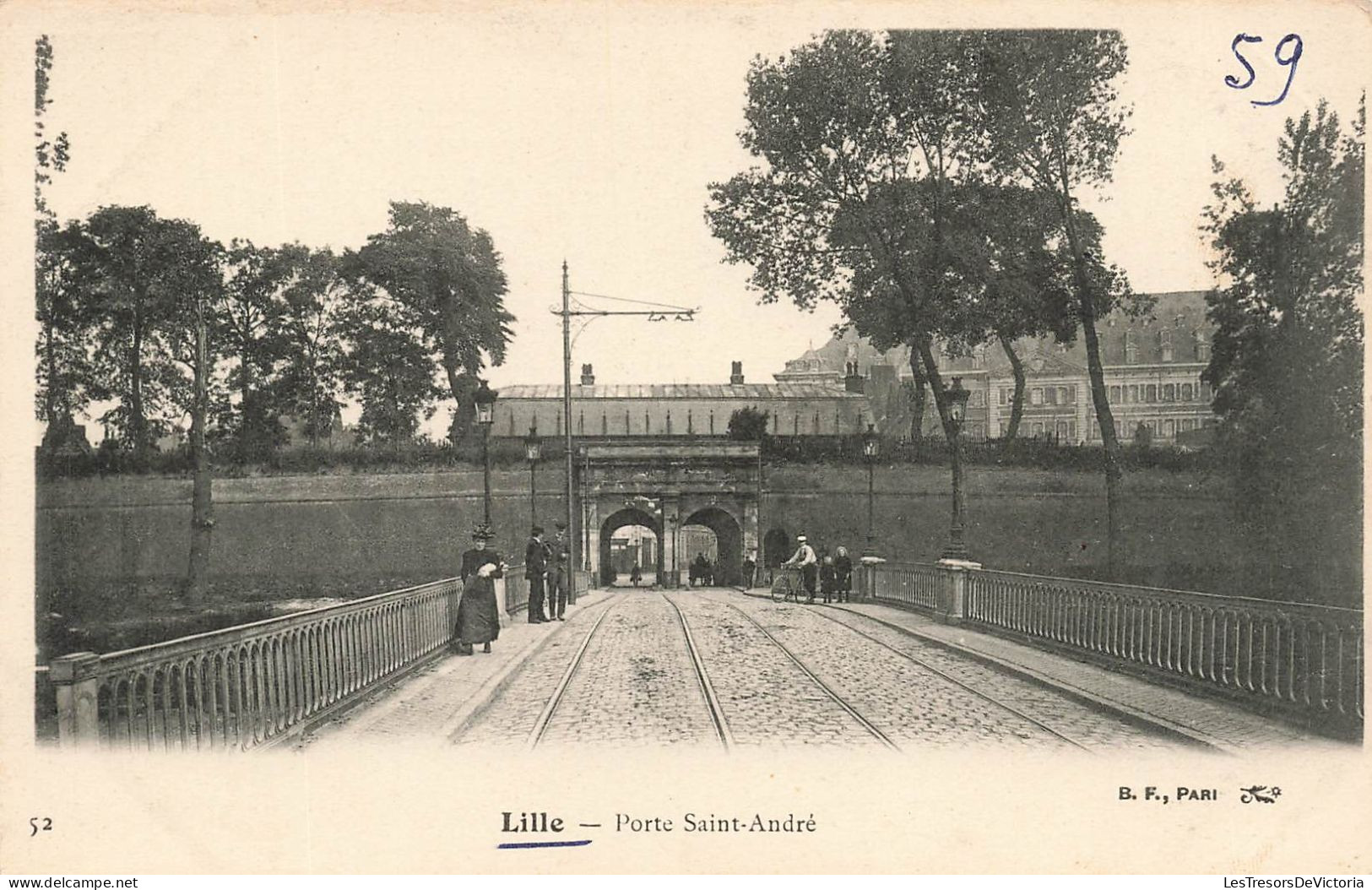 FRANCE - Lille - Vue Générale De La Porte Saint André - Animé - Carte Postale Ancienne - Lille