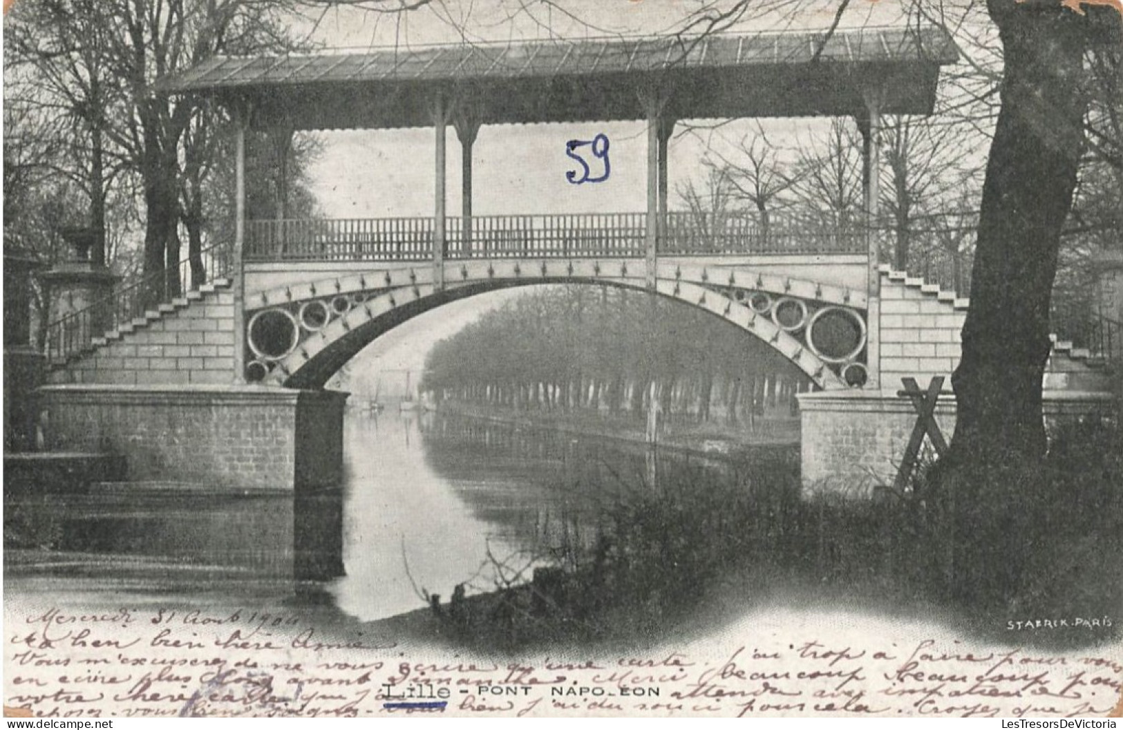 FRANCE - Lille - Vue Générale - Pont Napoléon - Carte Postale Ancienne - Lille