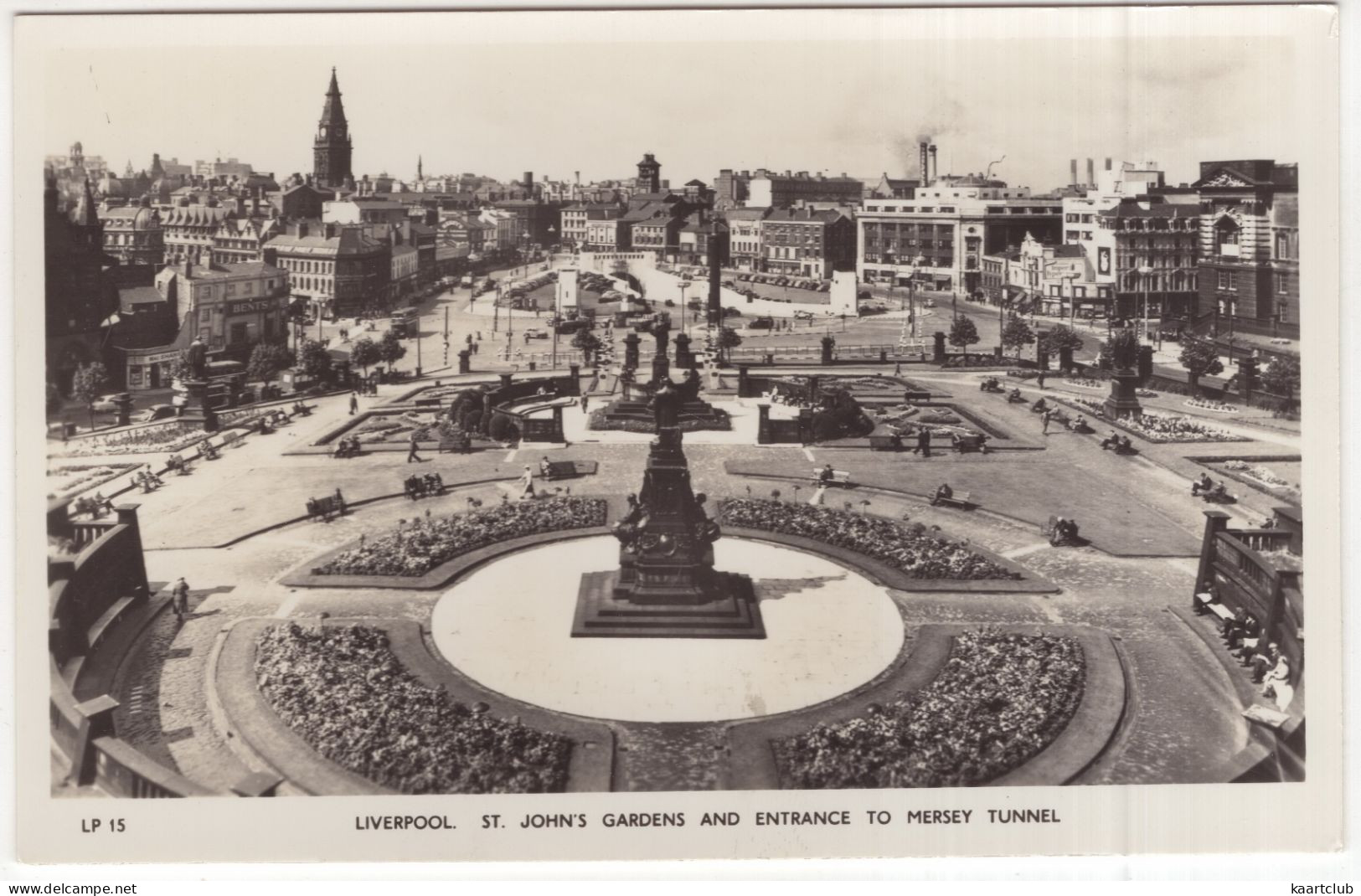 Liverpool.  St. John's Gardens And Entrance To Mersey Tunnel  - (England, U.K.) - Liverpool