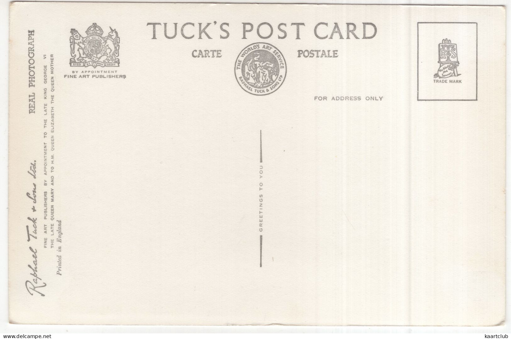 Little Matlock, Bradgate Park. Charnwood Forest - (England, U.K.) - Tuck's Postcard - Other & Unclassified
