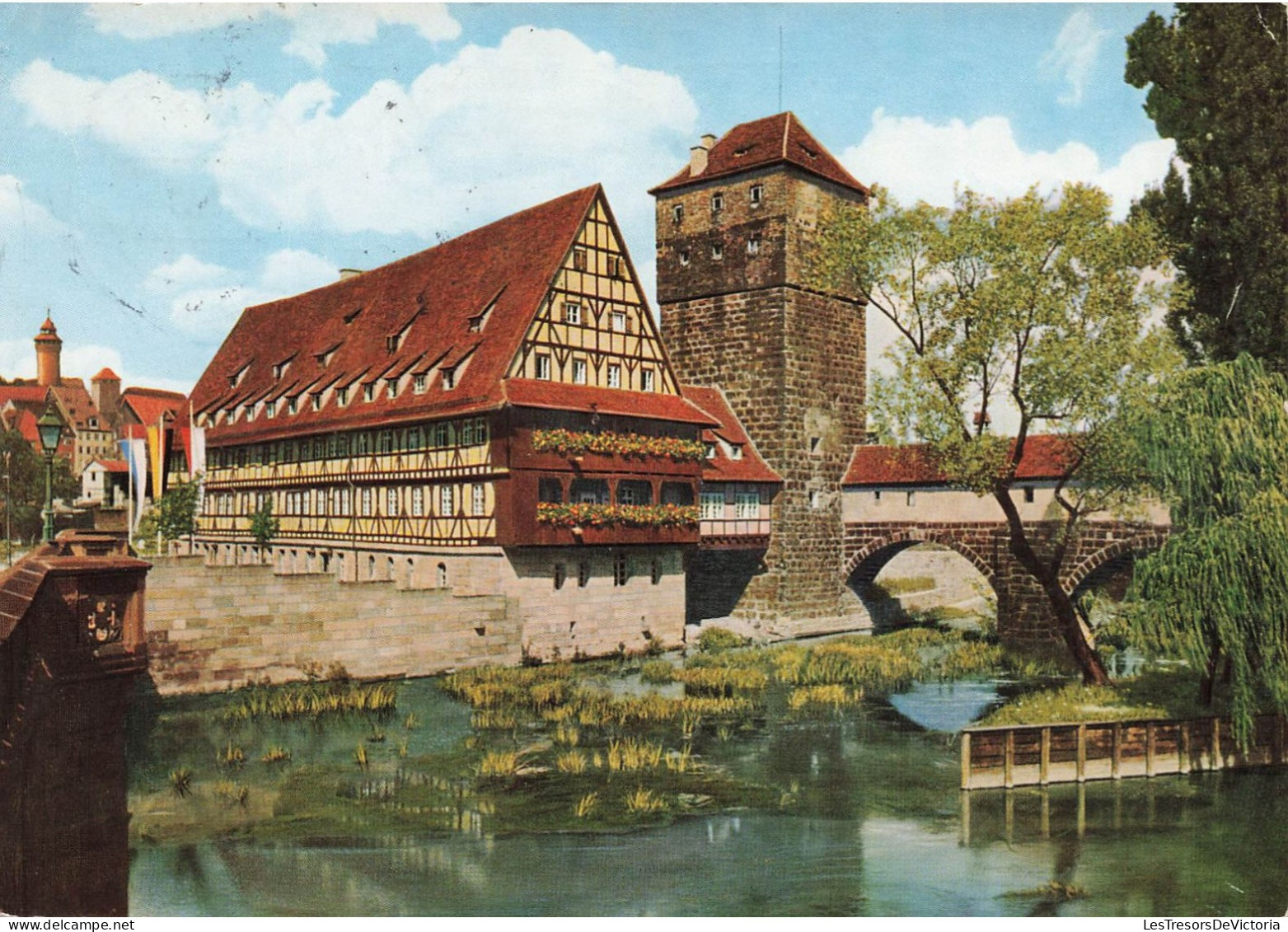 ALLEMAGNE - Nürnberg - Henkersteg (Weinstadel) Erbaut 1446/48 - Im Haüslich Eingerichten Wehrgang - Carte Postale - Otros & Sin Clasificación