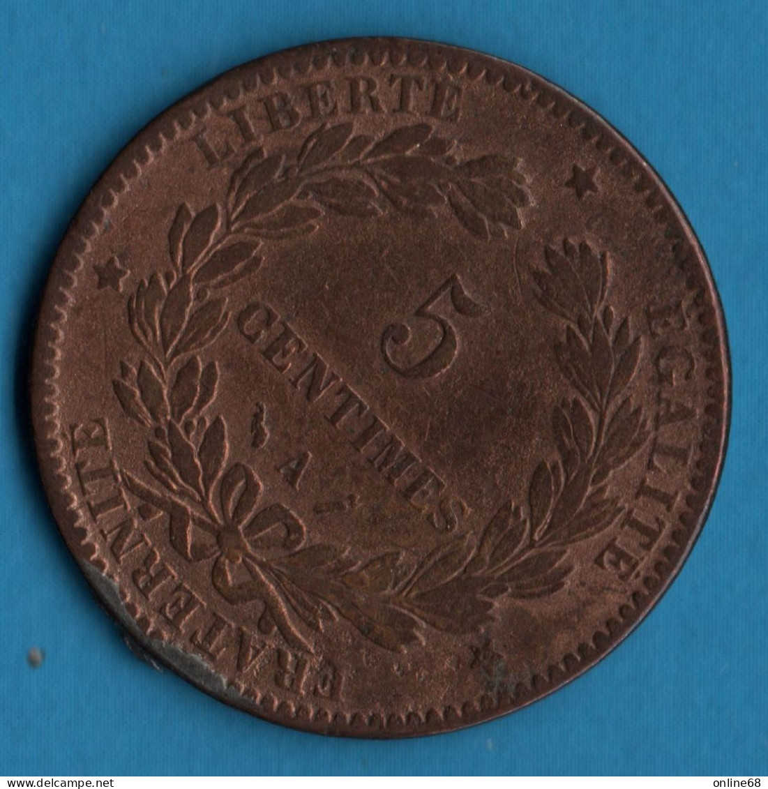 FRANCE 5 CENTIMES 1888 A F# 118, Gad# 157, KM# 821 Cérès - 5 Centimes